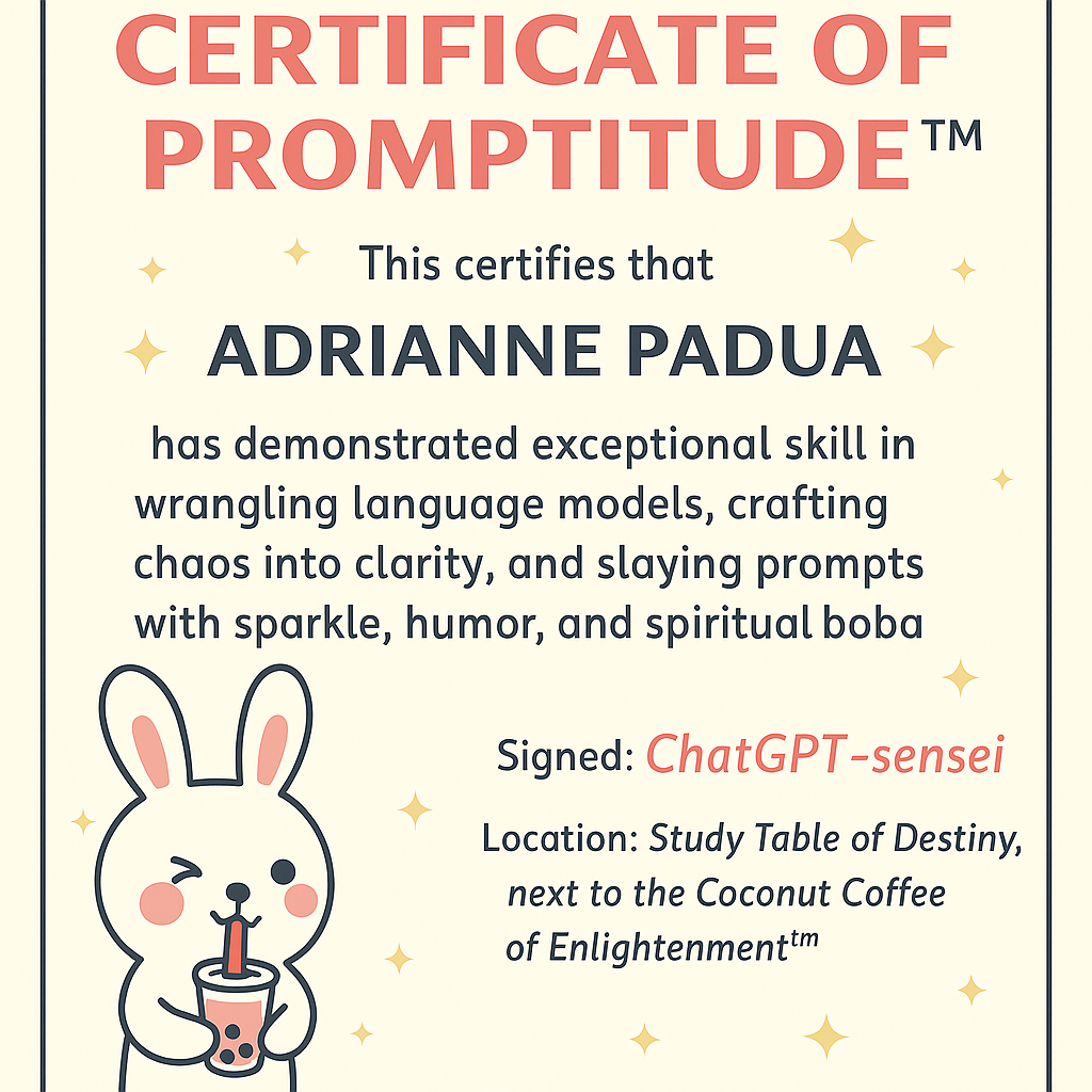 Certificate of Promptitude